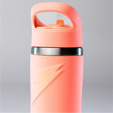 Stainless Steel Overtime Bottle Straw Cap - Coral