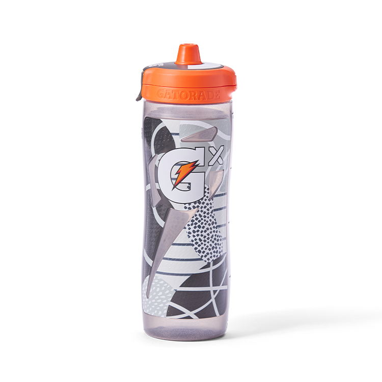 Gx Patterned Water Bottle - Montage Black
