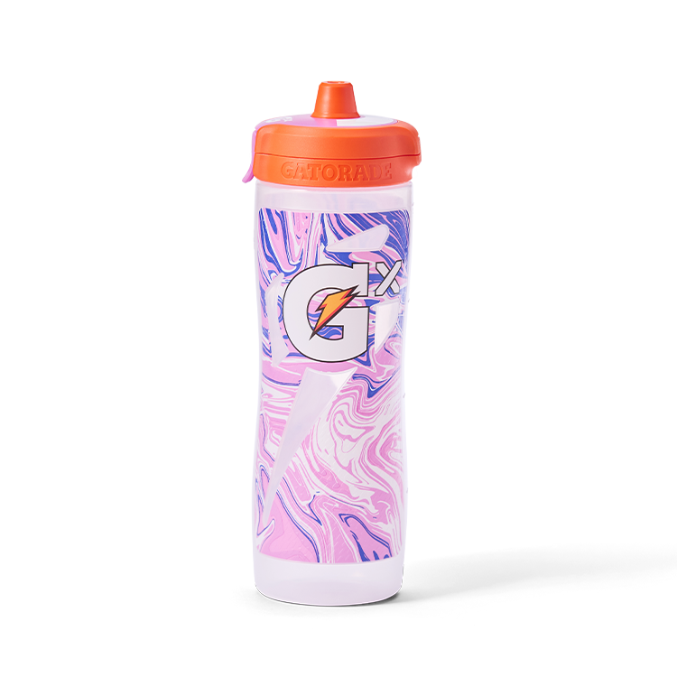 Gx Patterned Water Bottle - Marble Pink