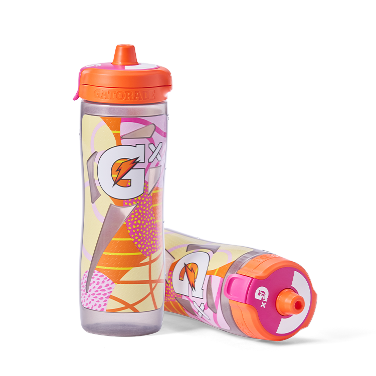 Gx Patterned Water Bottle - Montage Orange