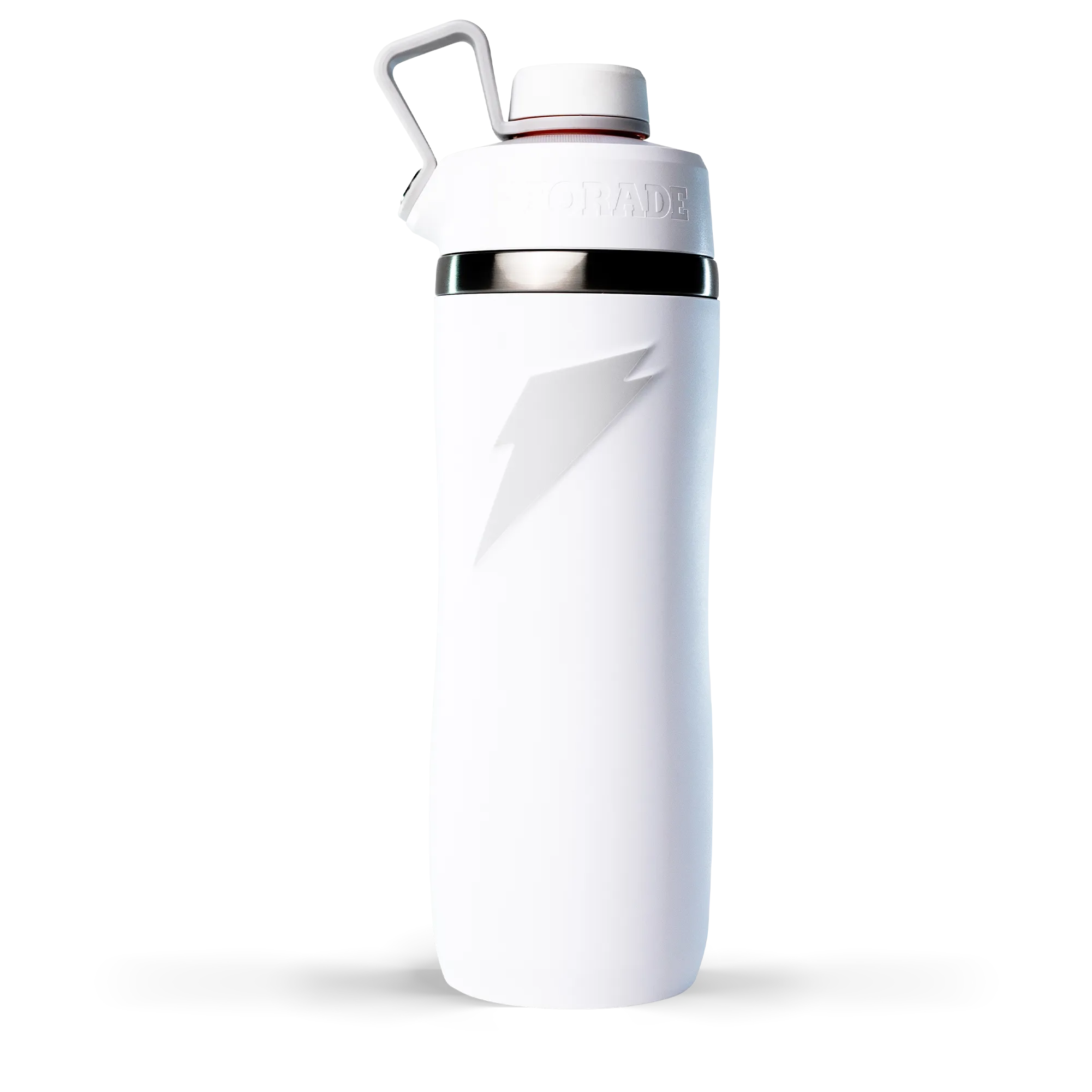Stainless Steel Overtime Bottle Screw Cap - White