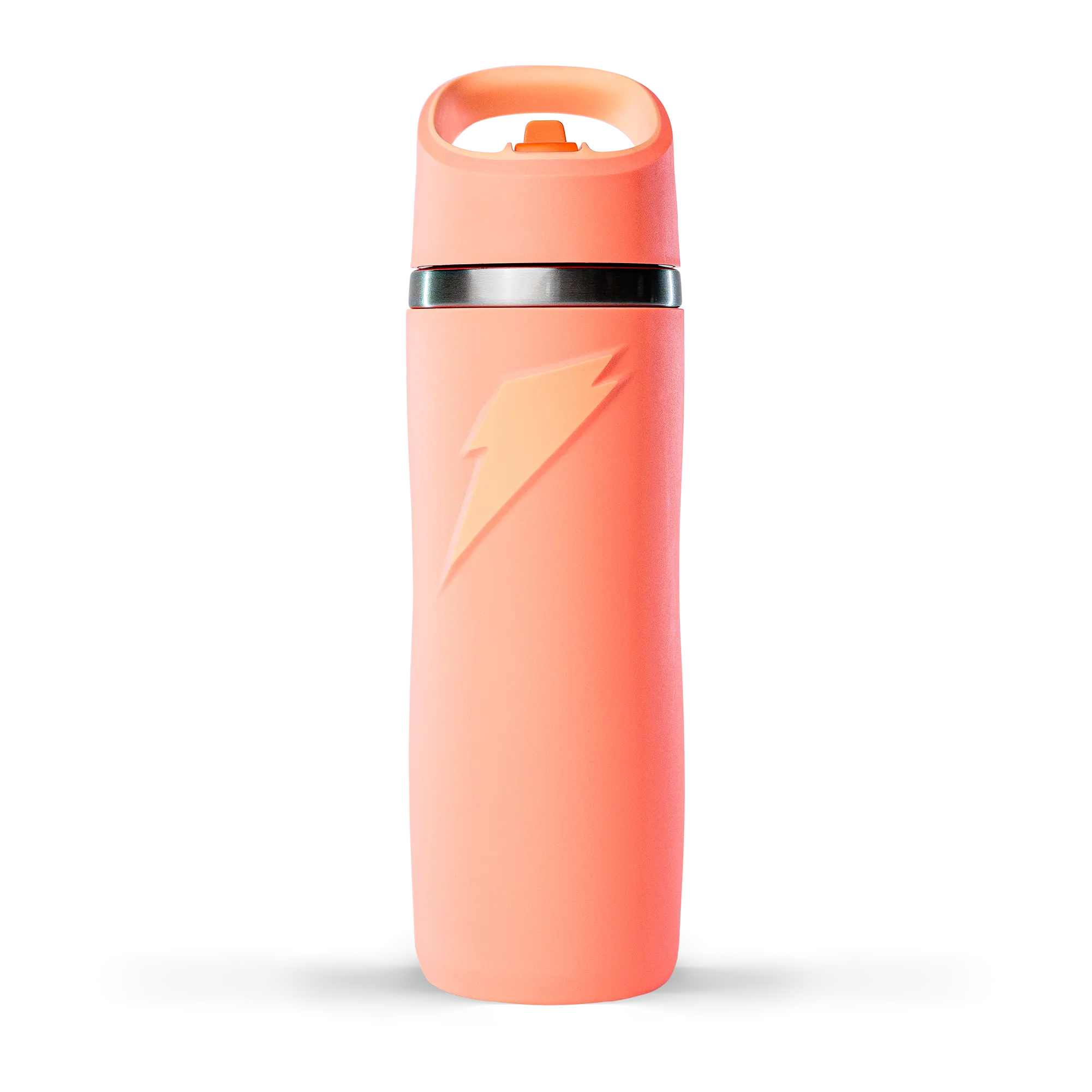 Stainless Steel Overtime Bottle Straw Cap - Coral