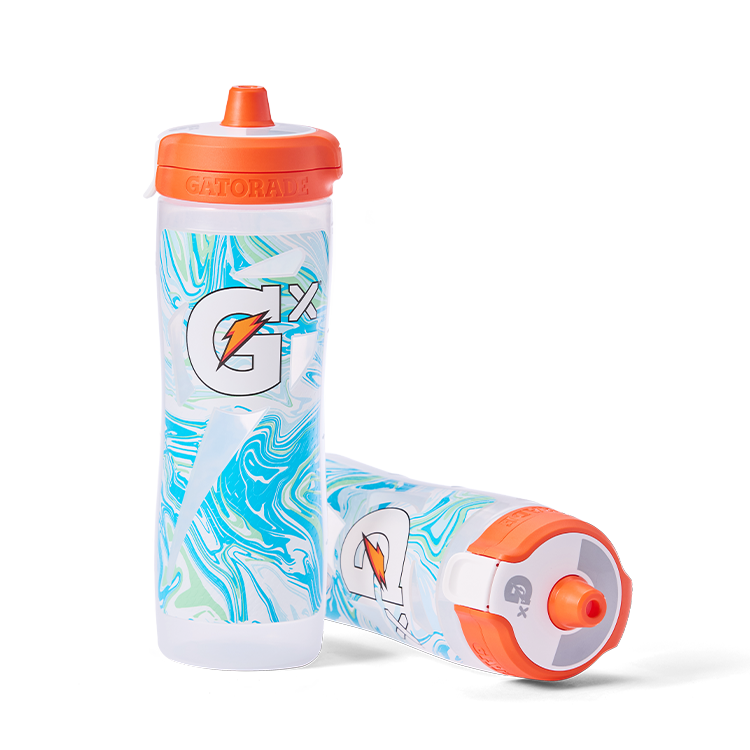 Gx Patterned Water Bottle - Marble White